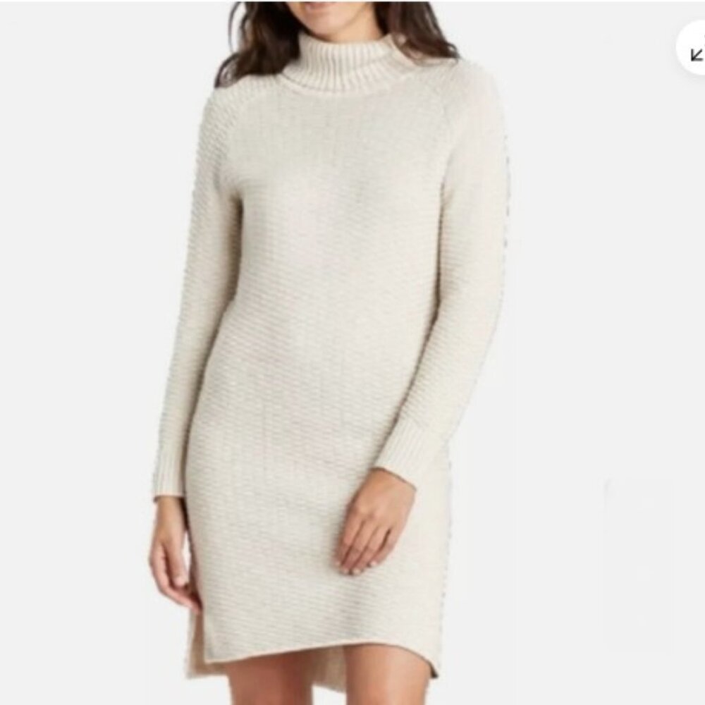 United By Blue Cream Long Sleeve Dress